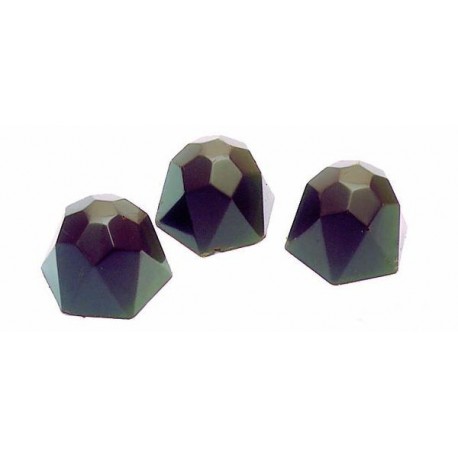 Plaque moule bonbons diamants en polycarbonate